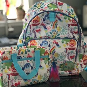 Inside Out Backpack and lunchbox